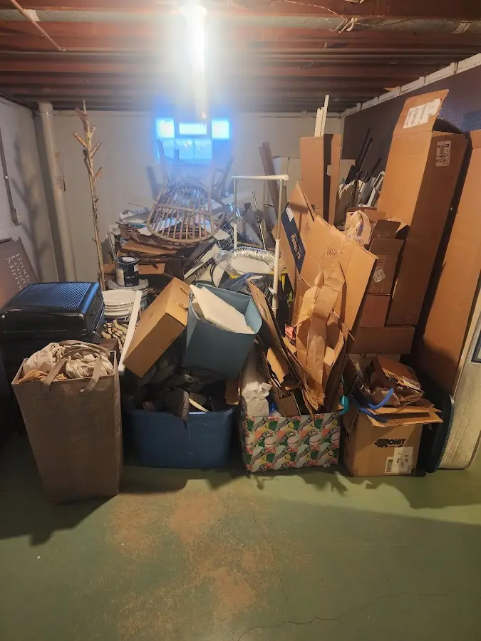 Roll-off dumpster container at job site for 4 Yard Dumpster Rental in Yreka